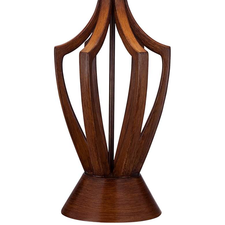 Image 6 360 Lighting St. Claire 30 3/4" Faux Wood Mid-Century Table Lamp more views