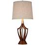 7_360 Lighting St. Claire 30 3/4" Faux Wood Mid-Century Table Lamp more views