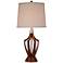 360 Lighting St. Claire Faux Wood Mid-Century Modern Table Lamp