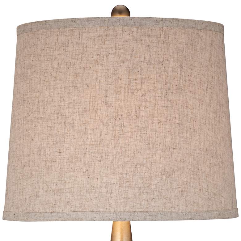 Image 5 360 Lighting St. Claire Faux Wood Mid-Century Modern Table Lamp more views