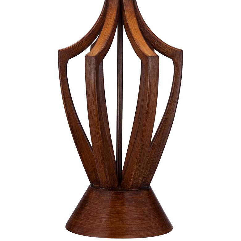 Image 6 360 Lighting St. Claire Faux Wood Mid-Century Modern Table Lamp more views