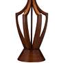 360 Lighting St. Claire Faux Wood Mid-Century Modern Table Lamp in scene