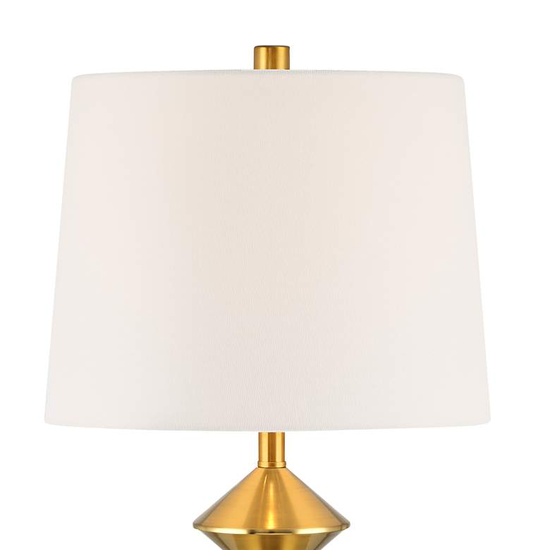 Image 3 360 Lighting Stacked Diamonds 24 inch Modern Gold Table Lamps Set of 2 more views