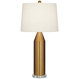 Image2 of 360 Lighting Starfire 30.5" High Modern Brass Finish Metal Table Lamp