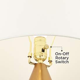 Image5 of 360 Lighting Starfire 30.5" High Modern Brass Finish Metal Table Lamp more views