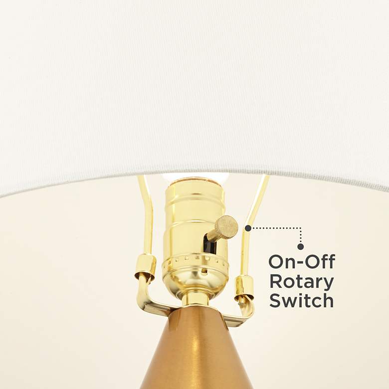Image 5 360 Lighting Starfire 30.5" High Modern Brass Finish Metal Table Lamp more views
