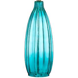 Image5 of 360 Lighting Stella 30" High Blue Fluted Glass Table Lamp more views
