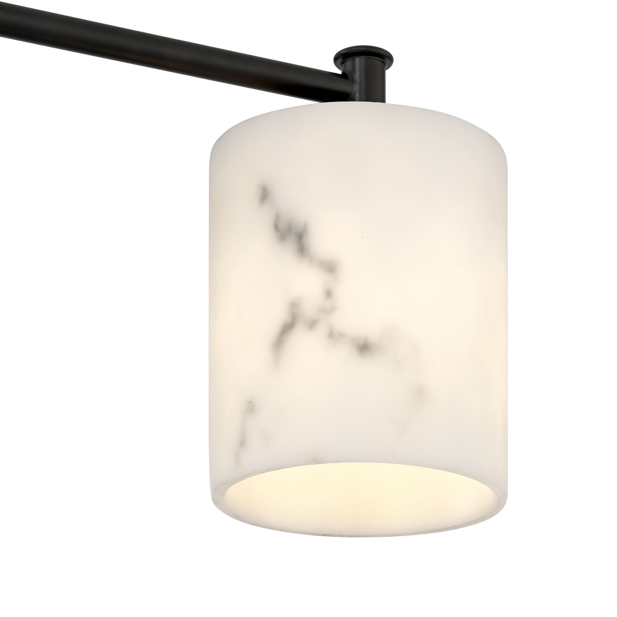 Image 2 360 Lighting Stoker 22" Wide Black and Faux Marble 3-Light Bath Light more views