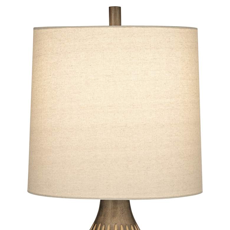 Image 4 360 Lighting Stonewall 33 inch Espresso Brown Finish Modern Table Lamp more views