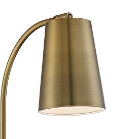 Image3 of 360 Lighting Sully 19" High Warm Brass Plug-In Wall Lamp more views