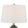 4_360 Lighting Swirl 22 1/2" High Blue Art Glass Table Lamp more views