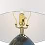 5_360 Lighting Swirl 22 1/2" High Blue Art Glass Table Lamp more views