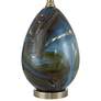 7_360 Lighting Swirl 22 1/2" High Blue Art Glass Table Lamp more views