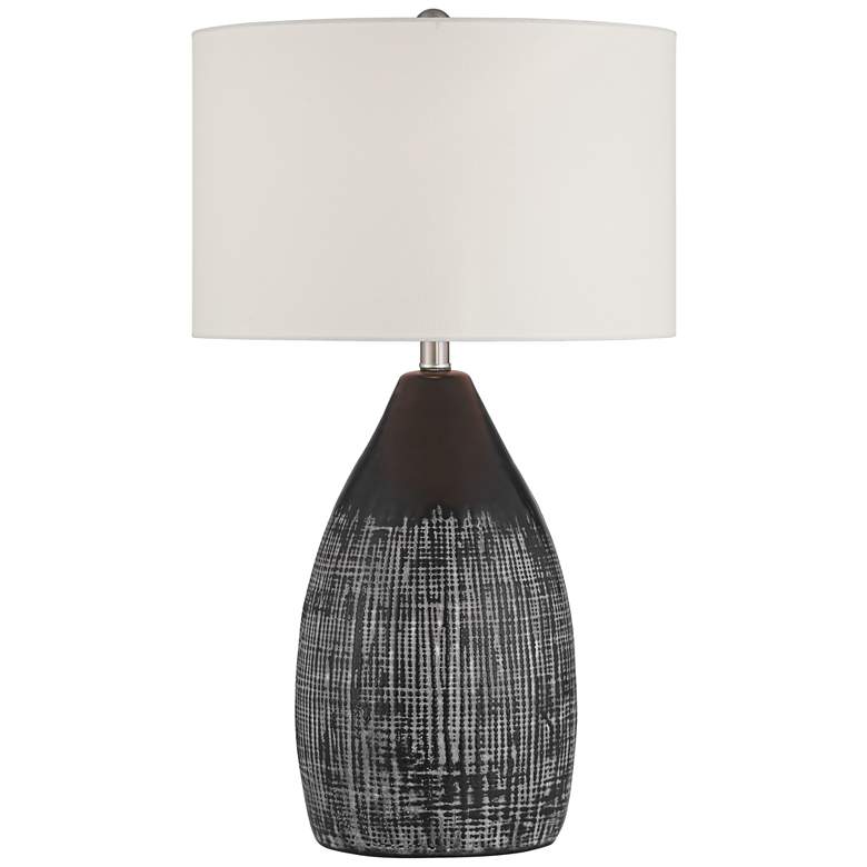 Image 2 360 Lighting Tabira 28 1/4" High Modern Black Ceramic Table Lamp