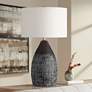 2_360 Lighting Tabira 28 1/4" High Modern Black Ceramic Table Lamp