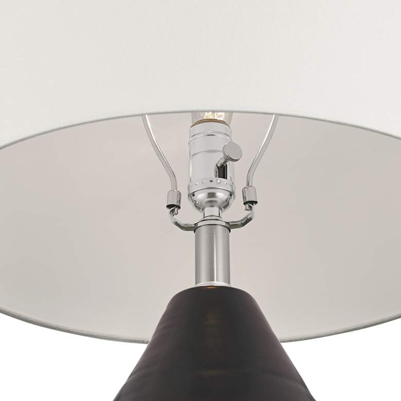 Image 5 360 Lighting Tabira 28 1/4" High Modern Black Ceramic Table Lamp more views