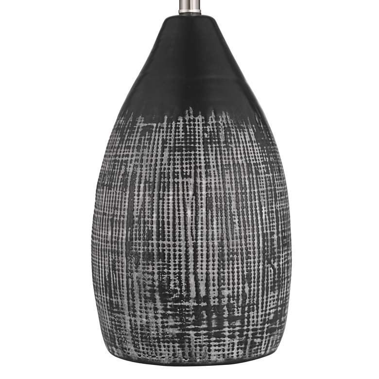 Image 6 360 Lighting Tabira 28 1/4" High Modern Black Ceramic Table Lamp more views
