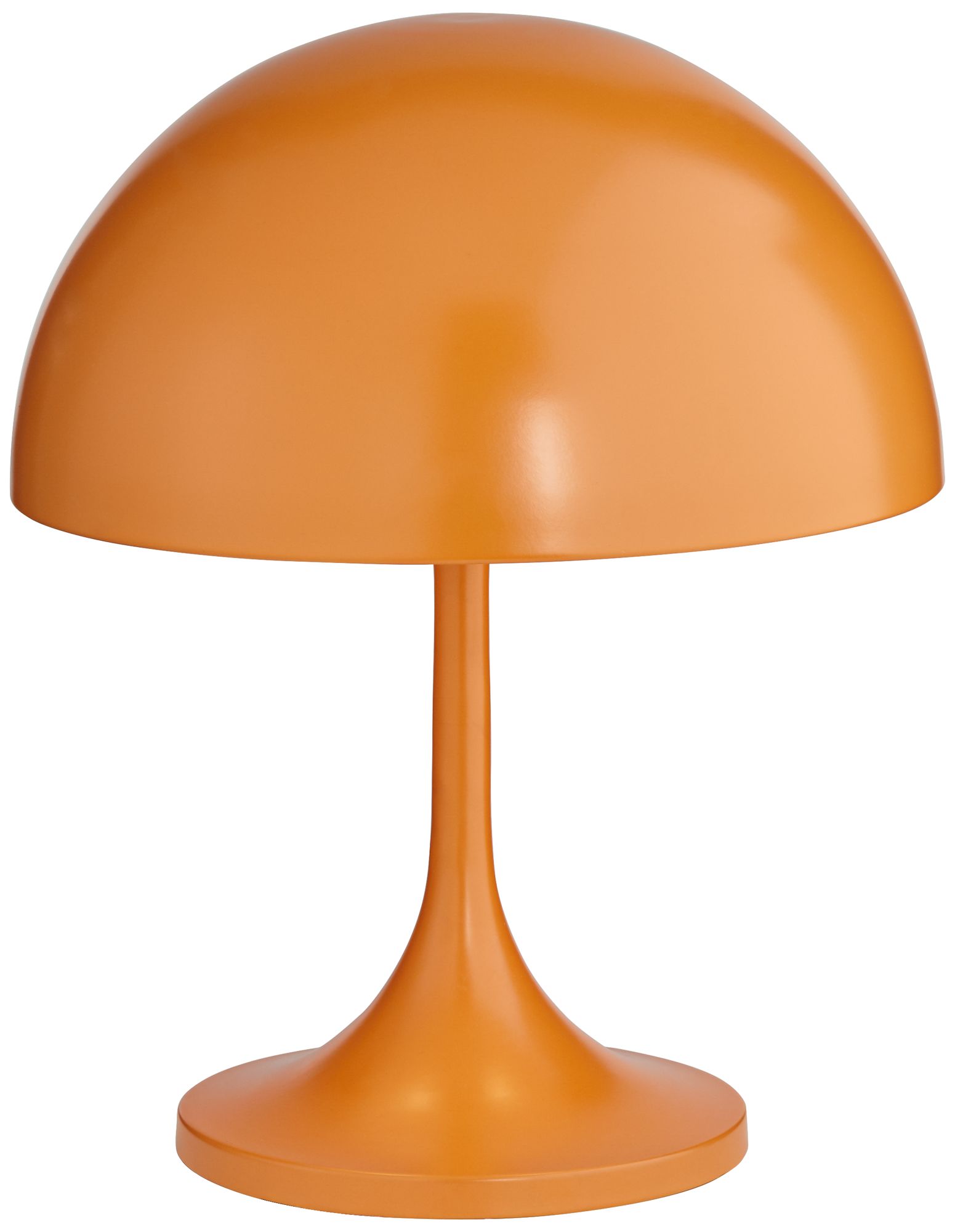 360 Lighting Tangelo 18" Orange Metal Mushroom Dome Accent Table Lamp