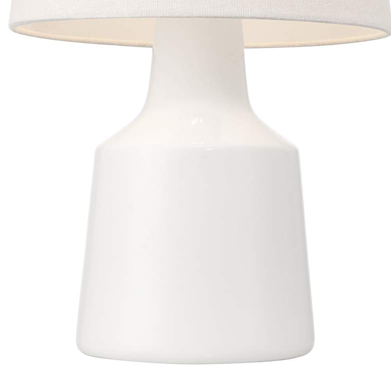Image 6 360 Lighting Tango 20 1/2" Modern White Ceramic Accent Lamps Set of 2 more views
