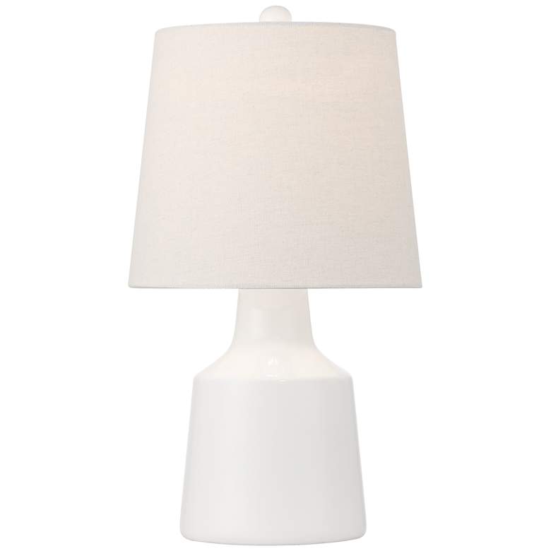 Image 7 360 Lighting Tango 20 1/2 inch Modern White Ceramic Accent Lamps Set of 2 more views