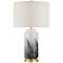 360 Lighting Tatiana 27 3/4" Black and White Modern Glass Table Lamp