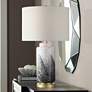 1_360 Lighting Tatiana 27 3/4" Black and White Modern Glass Table Lamp
