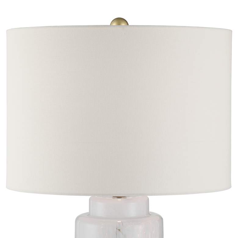 Image 3 360 Lighting Tatiana 27 3/4" Black and White Modern Glass Table Lamp more views