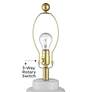 4_360 Lighting Tatiana 27 3/4" Black and White Modern Glass Table Lamp more views