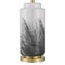 6_360 Lighting Tatiana 27 3/4" Black and White Modern Glass Table Lamp more views