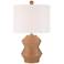 360 Lighting Tatum 22 1/4" High Red Clay Modern Ceramic Table Lamp