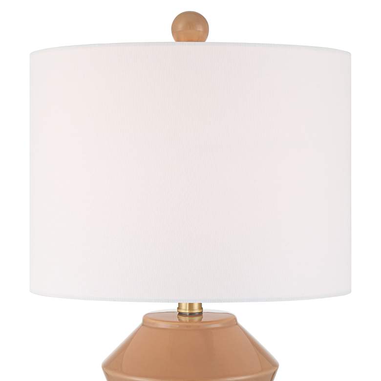 Image 3 360 Lighting Tatum 22 1/4" High Red Clay Modern Ceramic Table Lamp more views