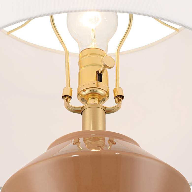 Image 5 360 Lighting Tatum 22 1/4" High Red Clay Modern Ceramic Table Lamp more views