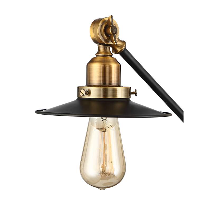 Image 4 360 Lighting Taurus Black and Gold Adjustable Desk Lamp with USB Ports more views
