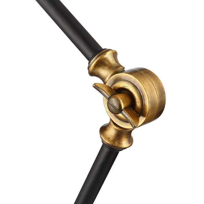 Image 5 360 Lighting Taurus Black and Gold Adjustable Desk Lamp with USB Ports more views