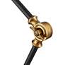5_360 Lighting Taurus Black and Gold Adjustable Desk Lamp with USB Ports more views