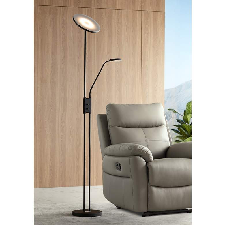 Image 1 360 Lighting Taylor Modern LED Torchiere Floor Lamp with Side Light
