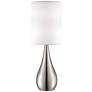 360 Lighting Teardrop 21" High Modern Brushed Nickel Table Lamp in scene