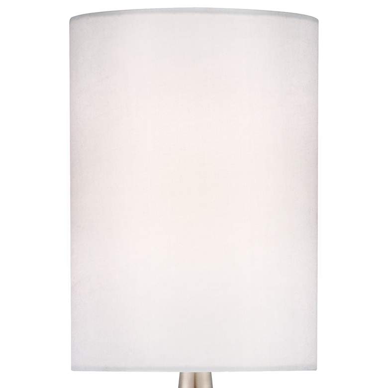 Image 5 360 Lighting Teardrop 21 inch High Modern Brushed Nickel Table Lamp more views