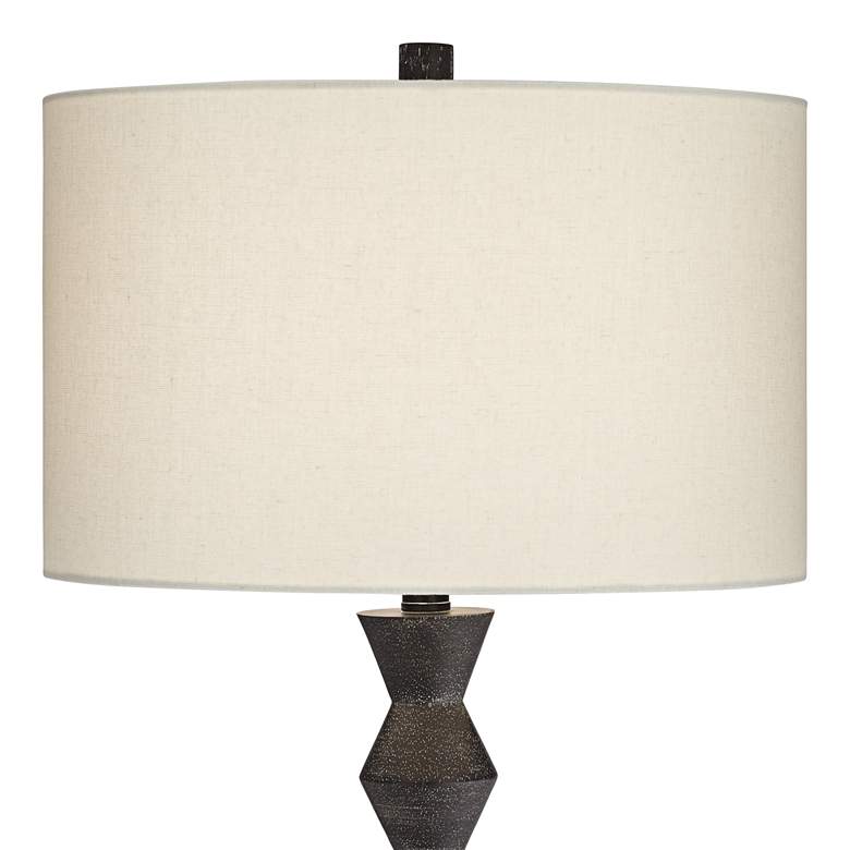 Image 5 360 Lighting Timberline 32" High Black Faceted Base Table Lamp more views