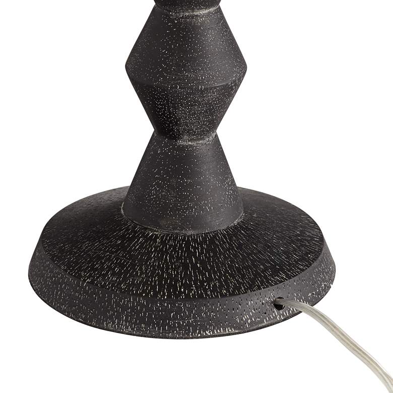Image 7 360 Lighting Timberline 32" High Black Faceted Base Table Lamp more views