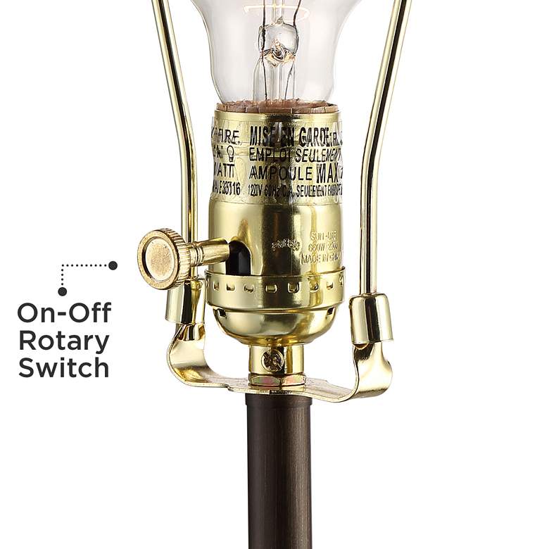 Image 6 360 Lighting Todd 30" Open Base Bronze Metal USB and Outlet Table Lamp more views