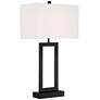 360 Lighting Todd 30" Open Base USB and Outlet Table Lamps Set of 2