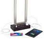 Thumbnail4 of 360 Lighting Todd Brushed Nickel USB and Outlet Table Lamps Set of 2 more views