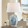 360 Lighting Travis 20 1/4" High Modern Blue Ceramic Table Lamp