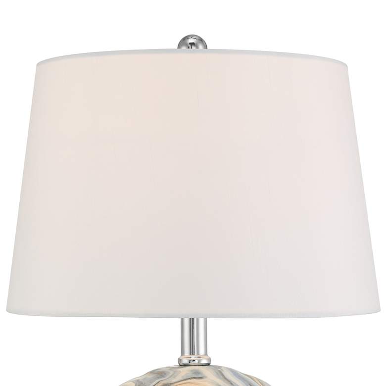 Image 4 360 Lighting Travis 20 1/4" High Modern Blue Ceramic Table Lamp more views
