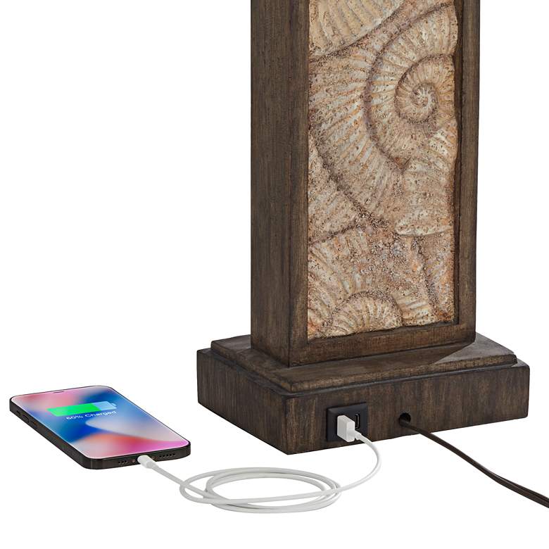 Image 4 360 Lighting Treasure 27" Cay Coastal Shell USB Table Lamps Set of 2 more views