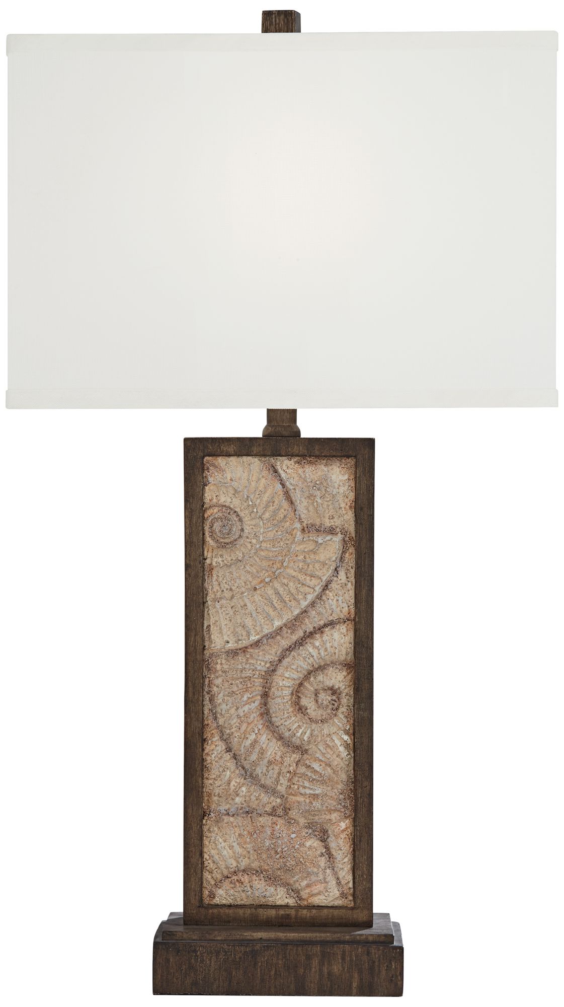 360 Lighting Treasure 27" Cay Coastal Shell USB Table Lamps Set of 2