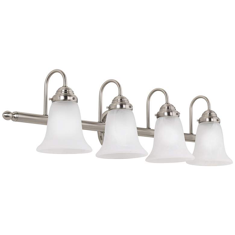 Image 1 360 Lighting Trent 30" Wide Satin Nickel Finish Bath Wall Light