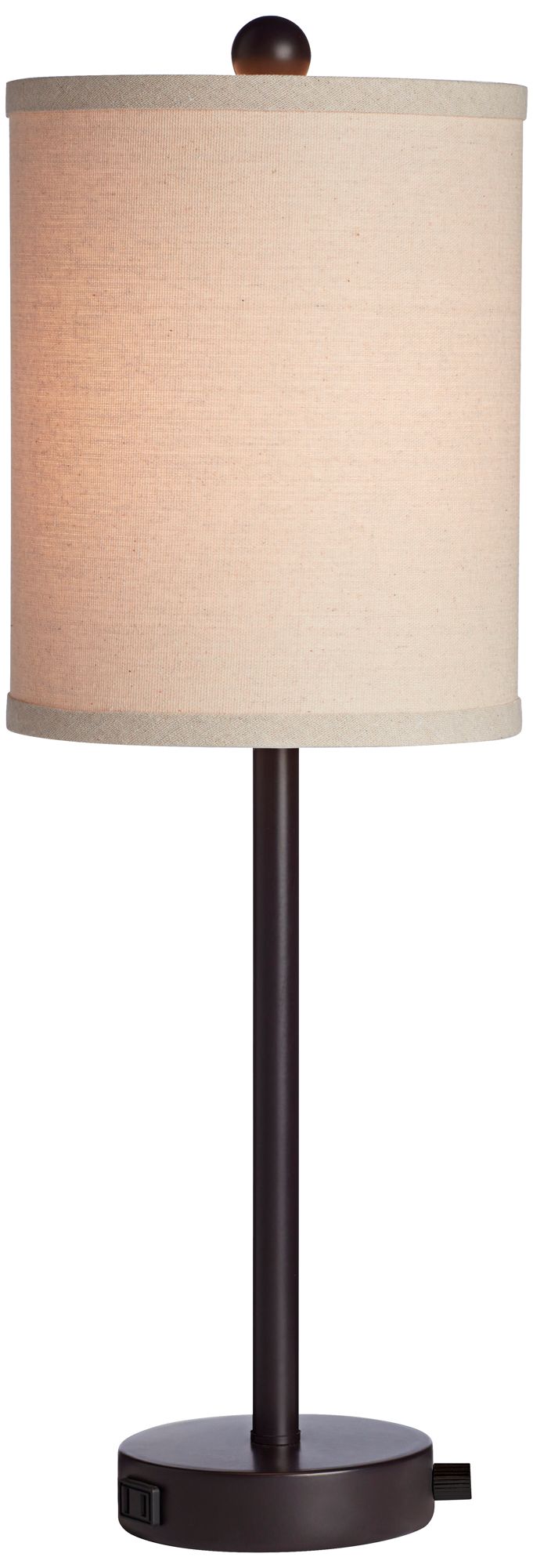 360 Lighting Trotter 23 3/4" Bronze USB Outlet Lamps Set of 2