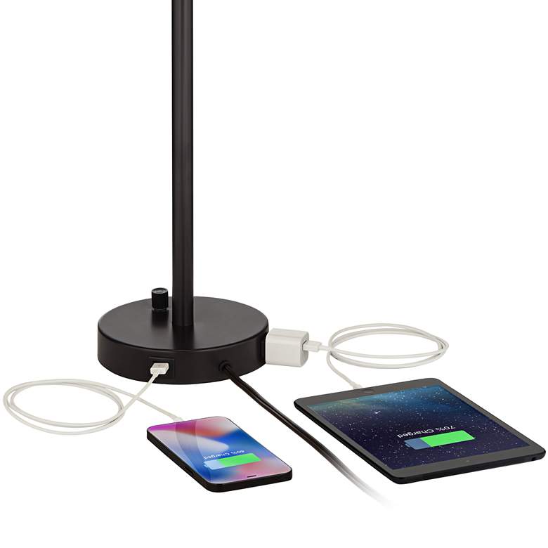 Image 5 360 Lighting Tull 27" Tiered Shade Outlet and USB Table Lamps Set of 2 more views